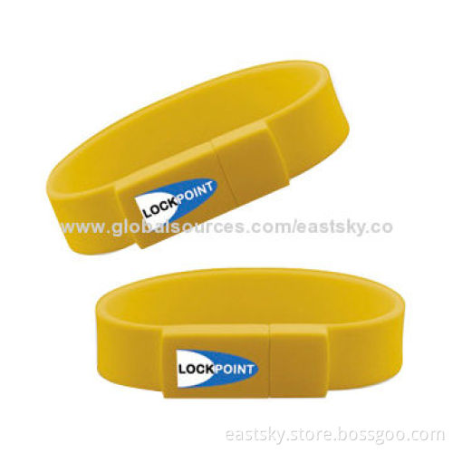 Bracelet Promotional Pen Drive, Data Retention Over 10 Years, More than 1,000,000 Times Data